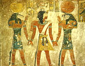 Thoth und Horus