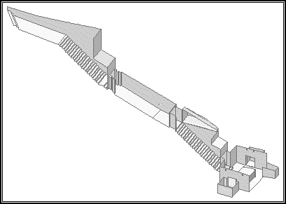 Isometrische Zeichnung von KV 16