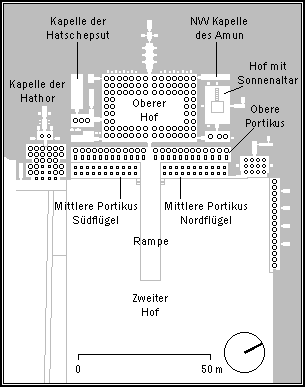 Plan des Hatschepsut-Tempels